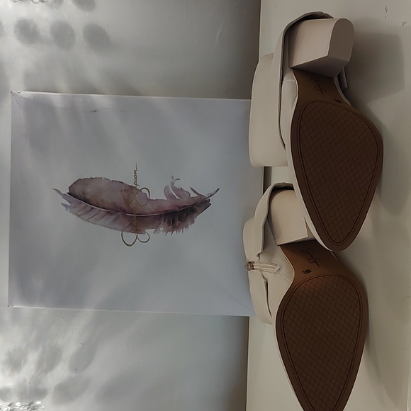 Jessica Simpson Women's Coulton Cuffed Dress Booties - Chalk Leather - Picture 5 of 7